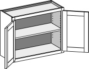 Standard Double Door Wall Cabinet with Butt Doors